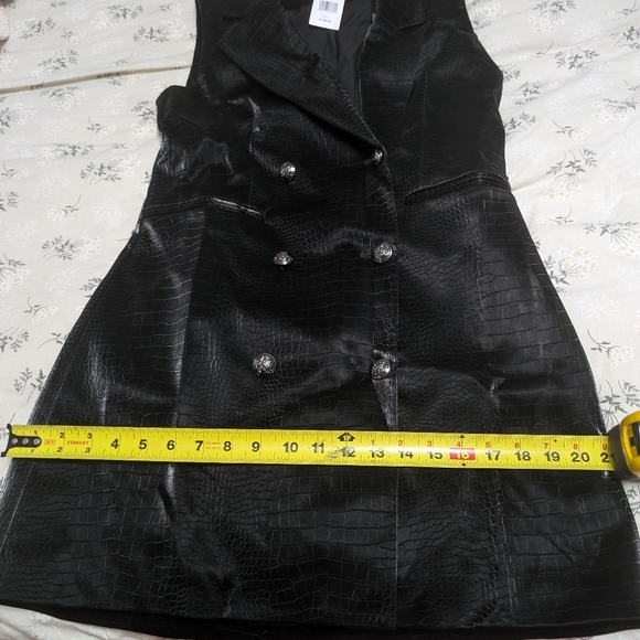 French Connection Faux leather Croc blazer Dreas Size 8 - Picture 8 of 11